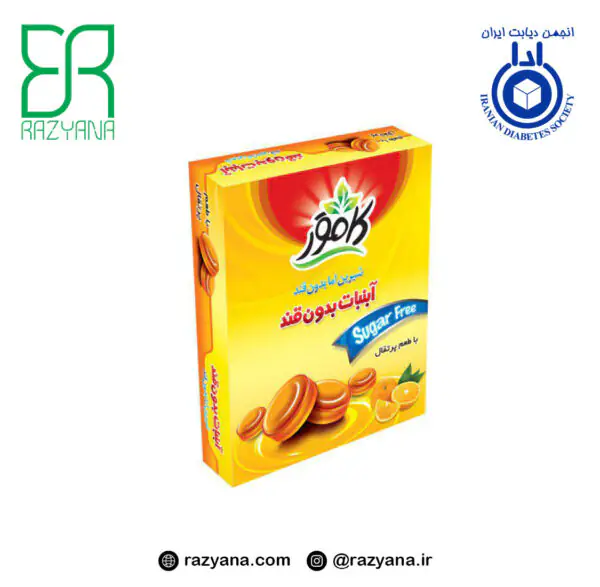 آبنبات پرتقال بدون قند و رژیمی